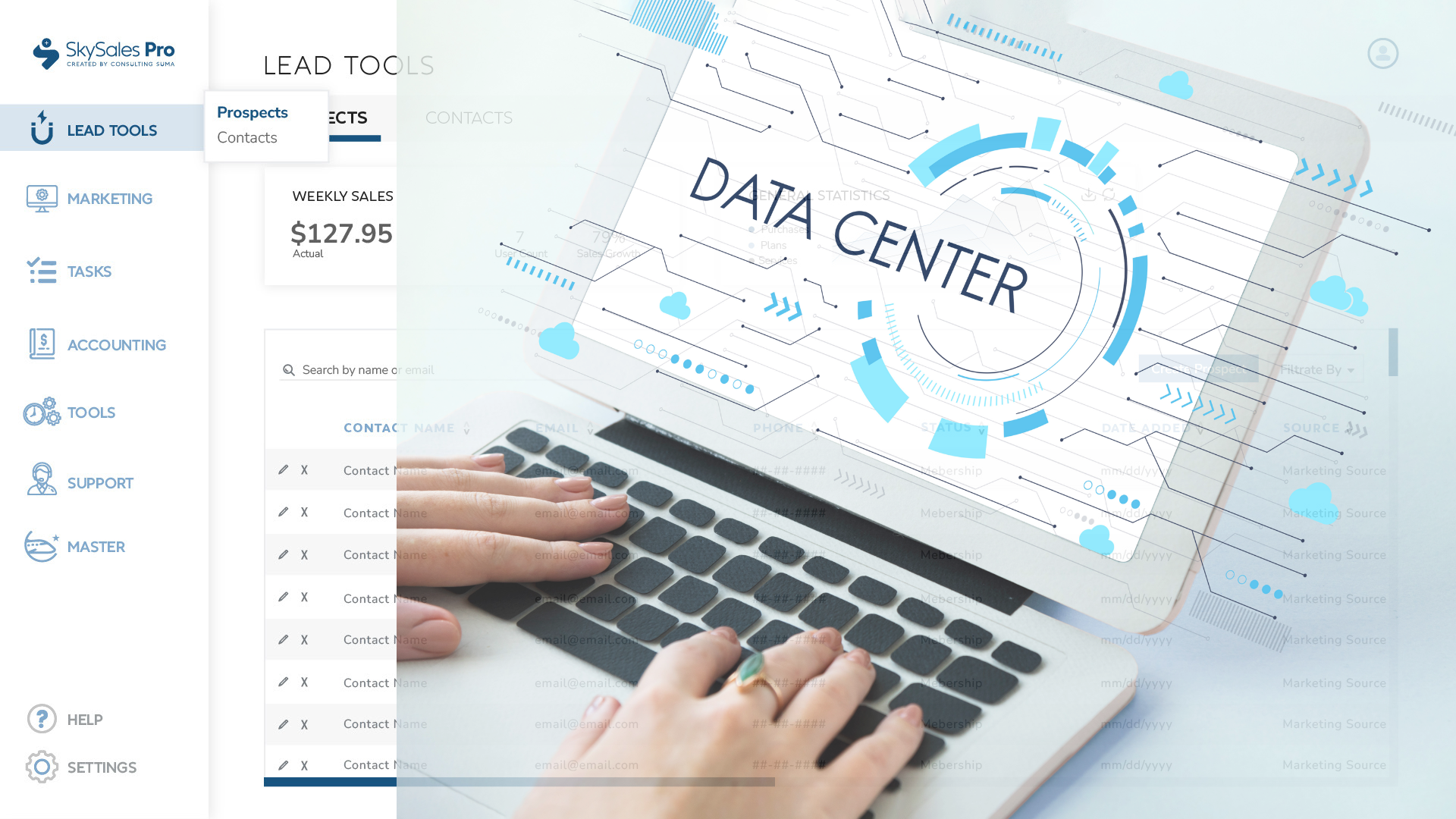 SkySales Pro background